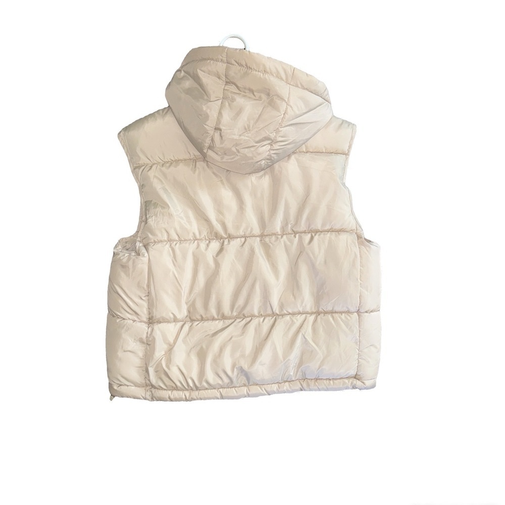 Fashion nova Beige Hooded Puffer Vest - Picture 4 of 4